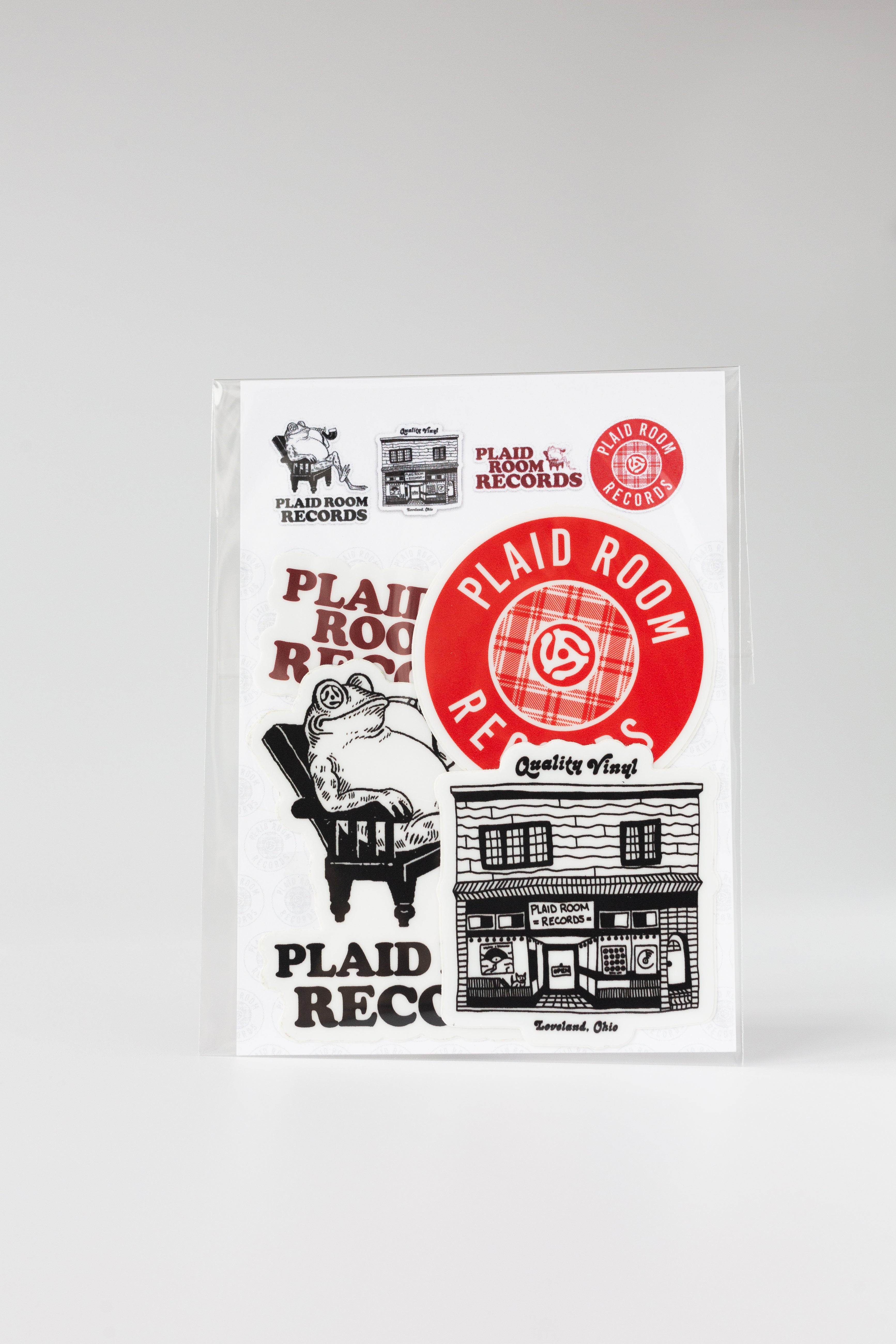 Plaid Room Records Sticker Pack