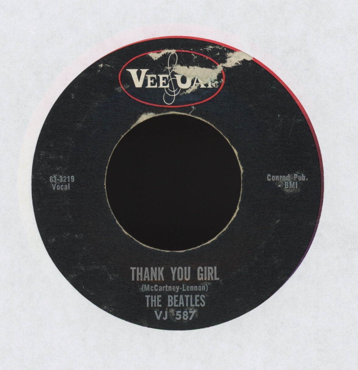 The Beatles - Do You Want To Know A Secret / Thank You Girl on Vee Jay 45 With Picture Sleeve