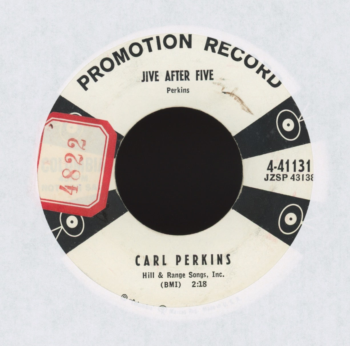 Carl Perkins - Pink Pedal Pushers on Columbia Promo Rockabilly 45