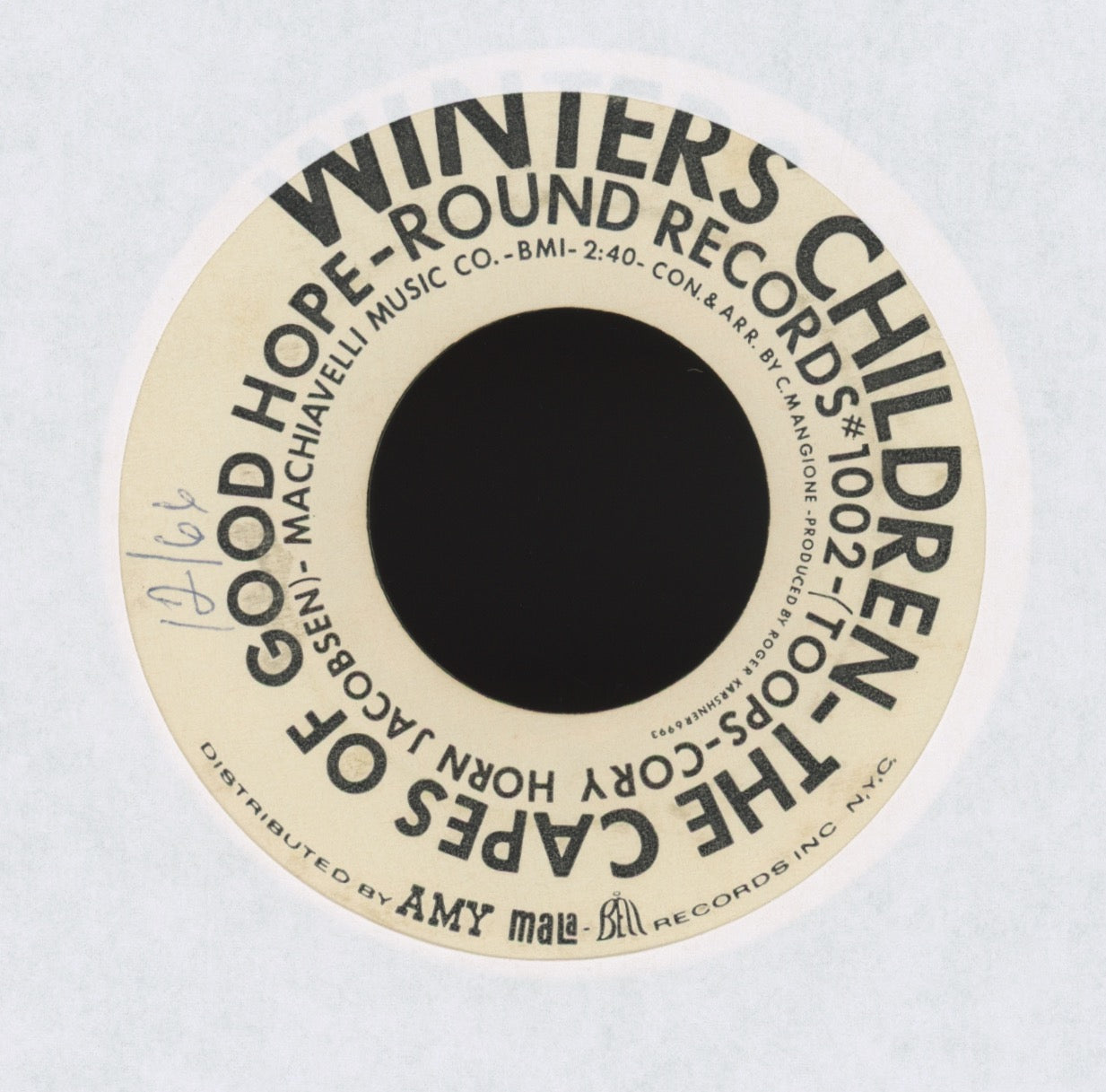 The Capes Of Good Hope - Winters Children on Round Records Pop Psych 45