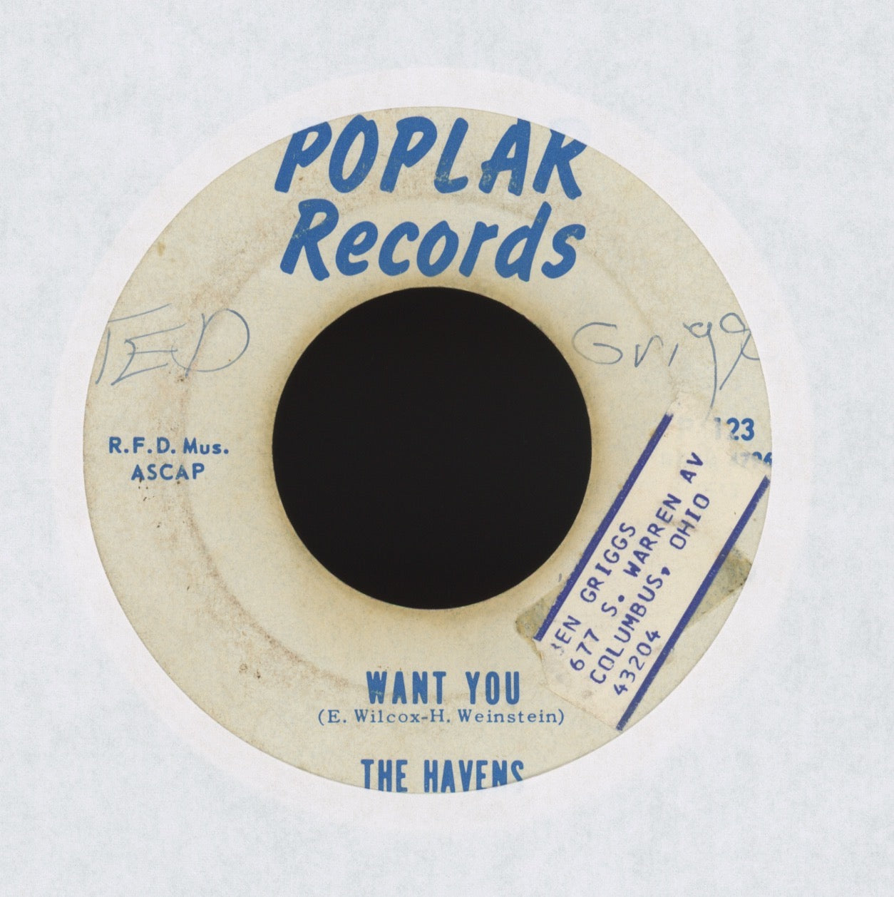 The Havens - Want You on Poplar R&B Doo Wop 45