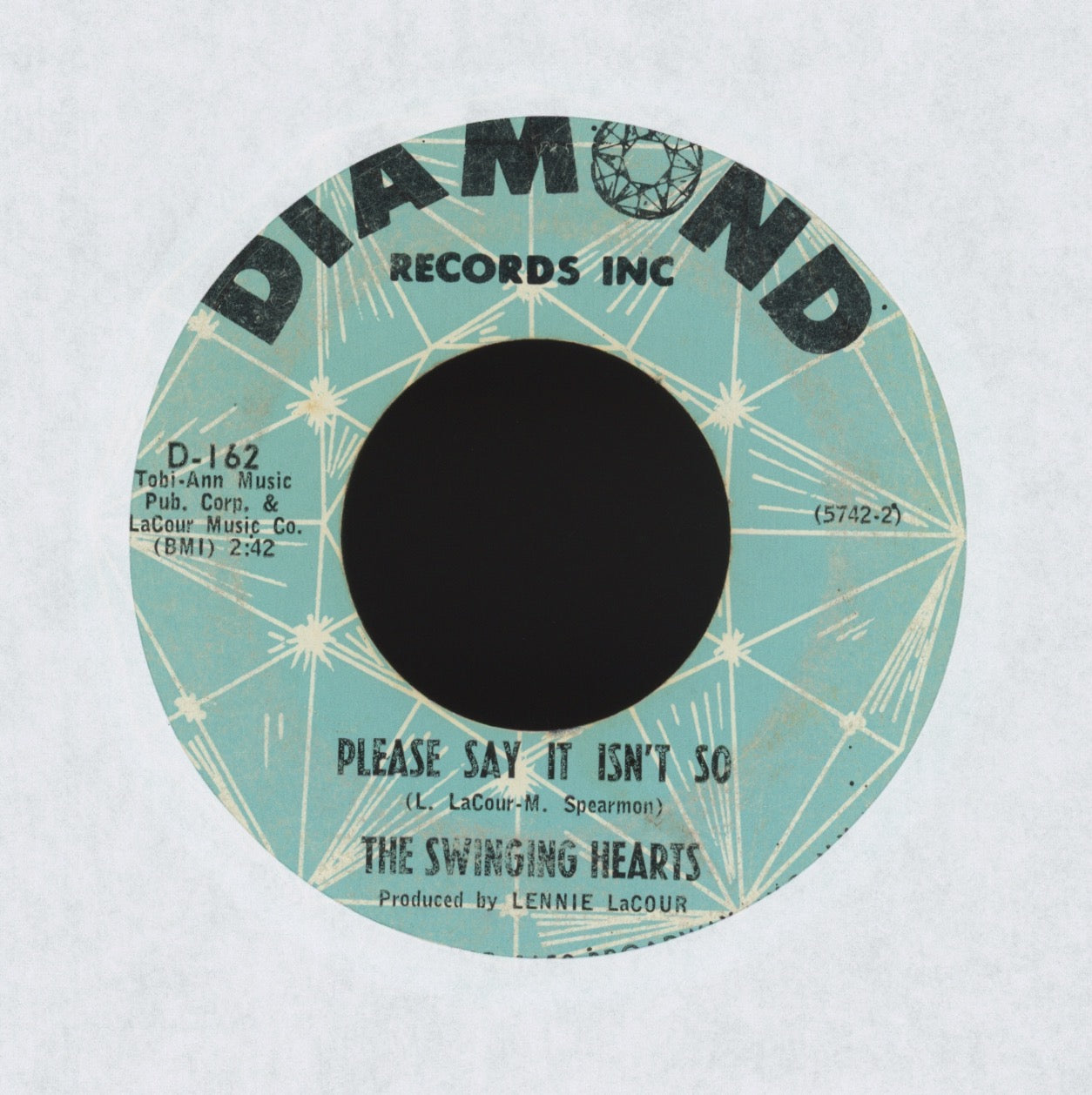 The Swinging Hearts - Something Made Me Stop (Stop Shopping Around) on Diamond R&B Doo Wop 45
