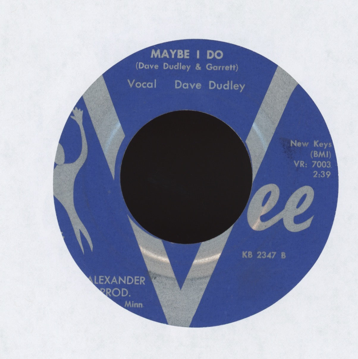 Dave Dudley - I Wouldn't Wait Around on VEE Rockabilly 45
