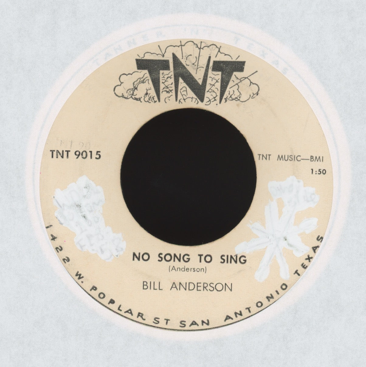 Bill Anderson - No Song To Sing on TNT Rockabilly Bop 45