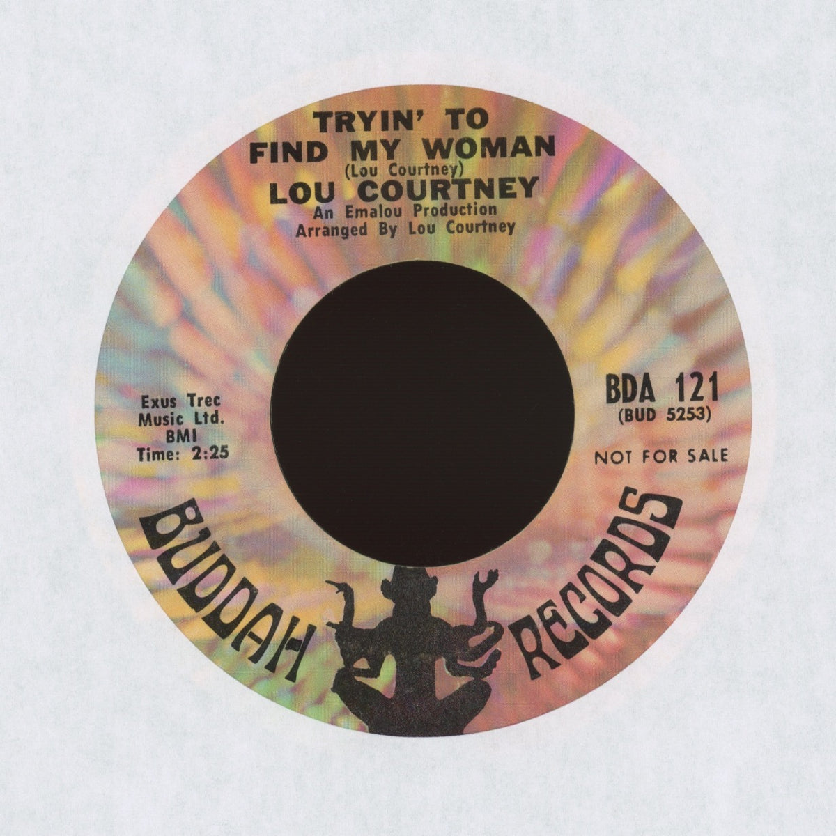 Lou Courtney - Tryin' To Find My Woman on Buddah Records - Promo Northern Soul 45