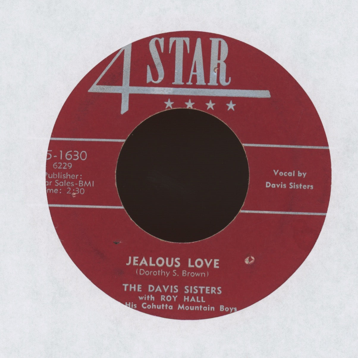 Jimmie Lane - Firecracker Stomp on 4 Star Western Swing 45