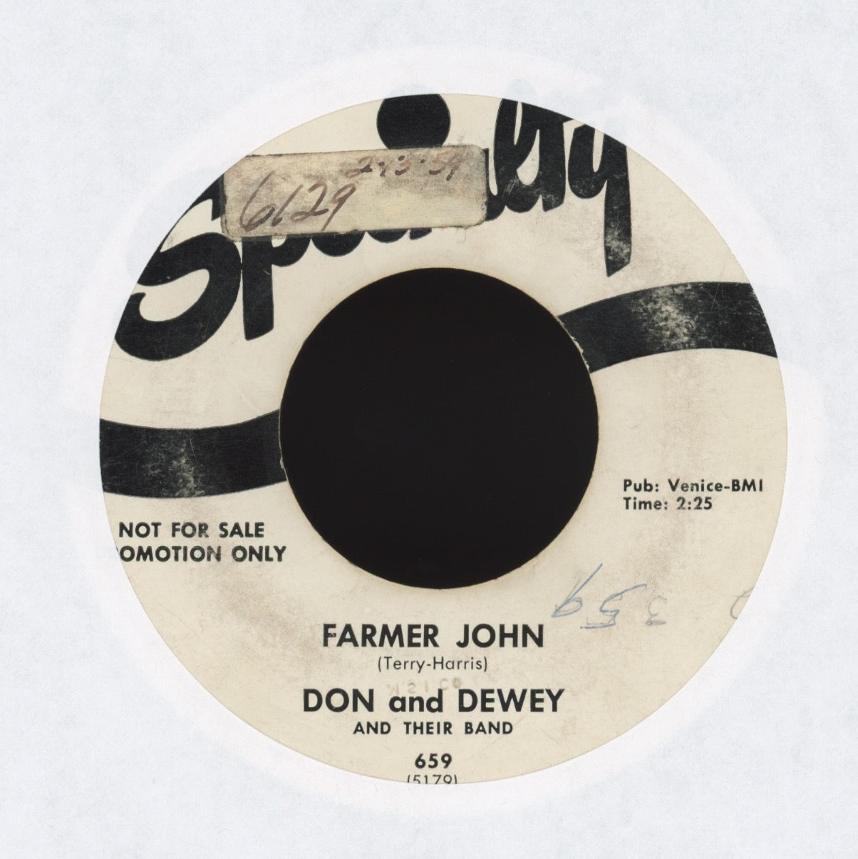 Don & Dewey - Farmer John on Specialty Promo R&B Rocker 45