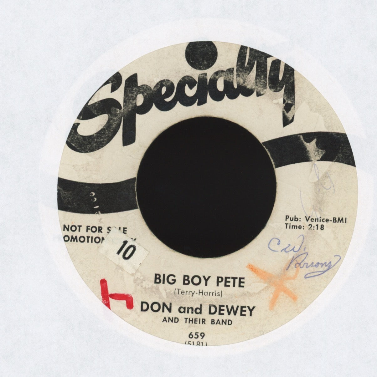 Don & Dewey - Farmer John on Specialty Promo R&B Rocker 45