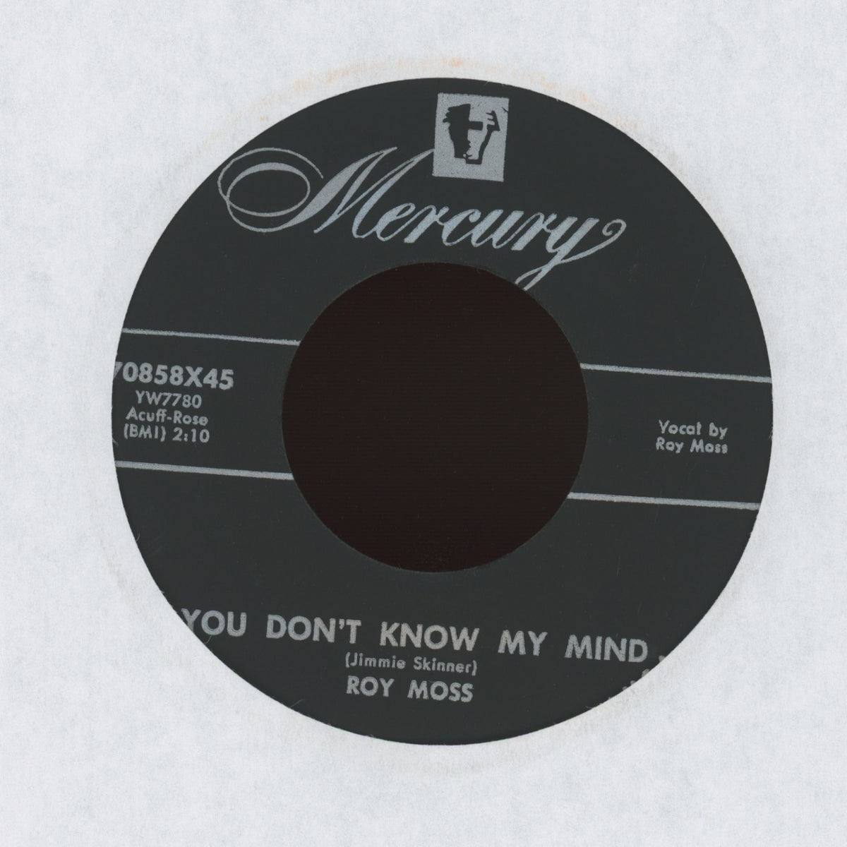 Roy Moss - Corinne Corinna on Mercury Rockabilly 45