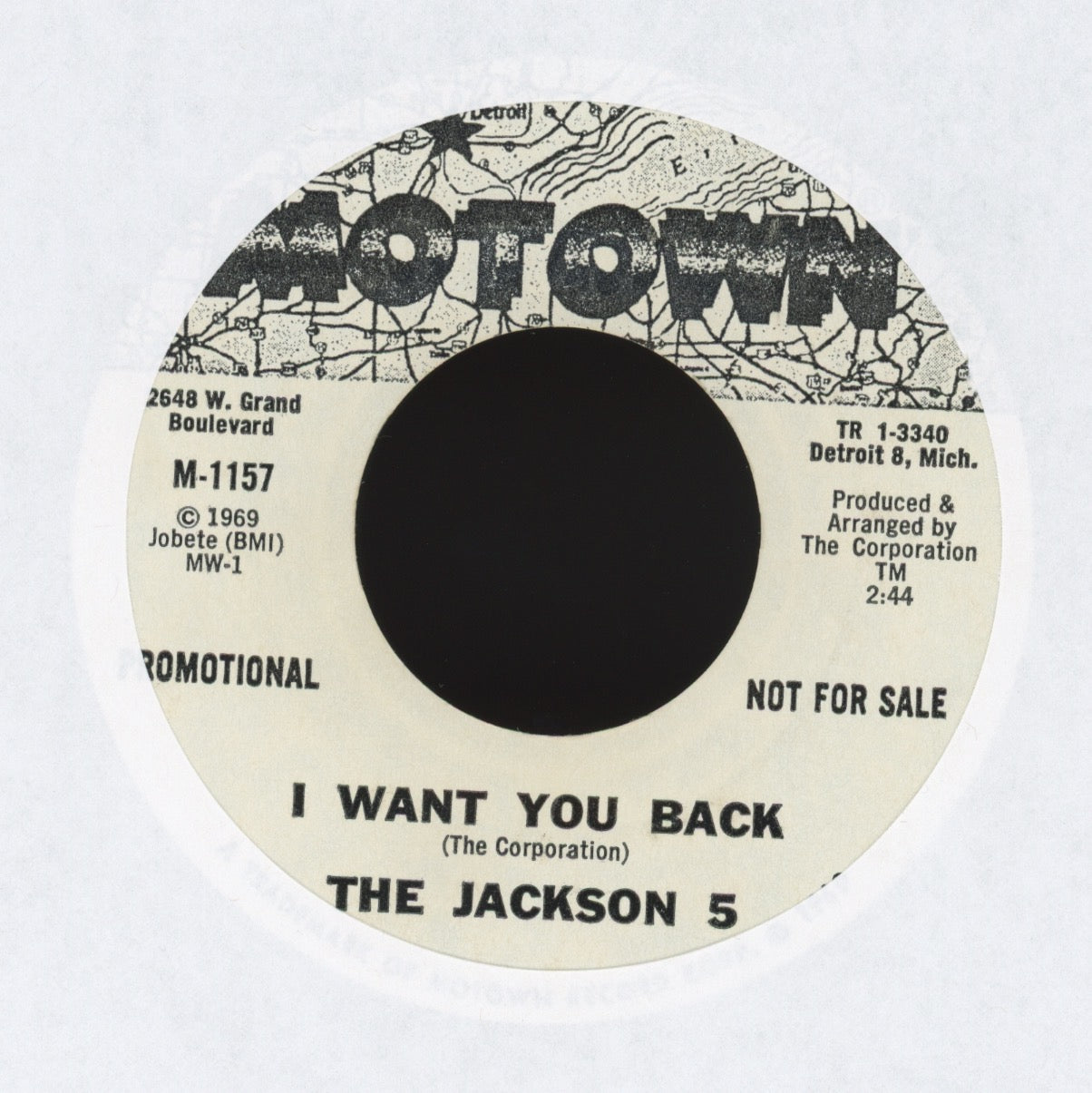 The Jackson 5 - I Want You Back on Motown Promo Soul Funk 45