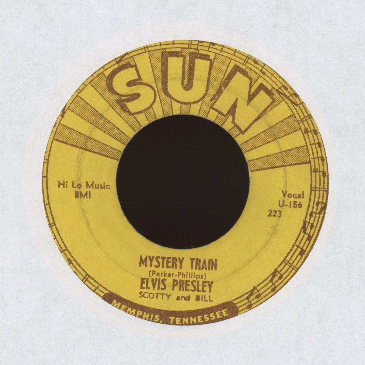 Elvis Presley - Mystery Train on Sun Rockabilly 45