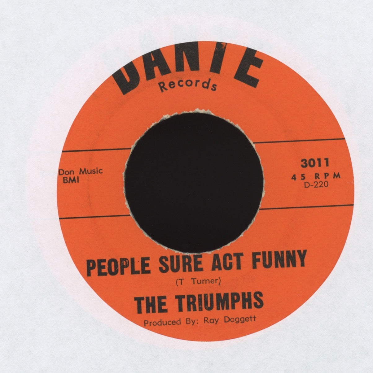 The Triumphs - Your Mine Tonight on Dante R&B Doo Wop 45