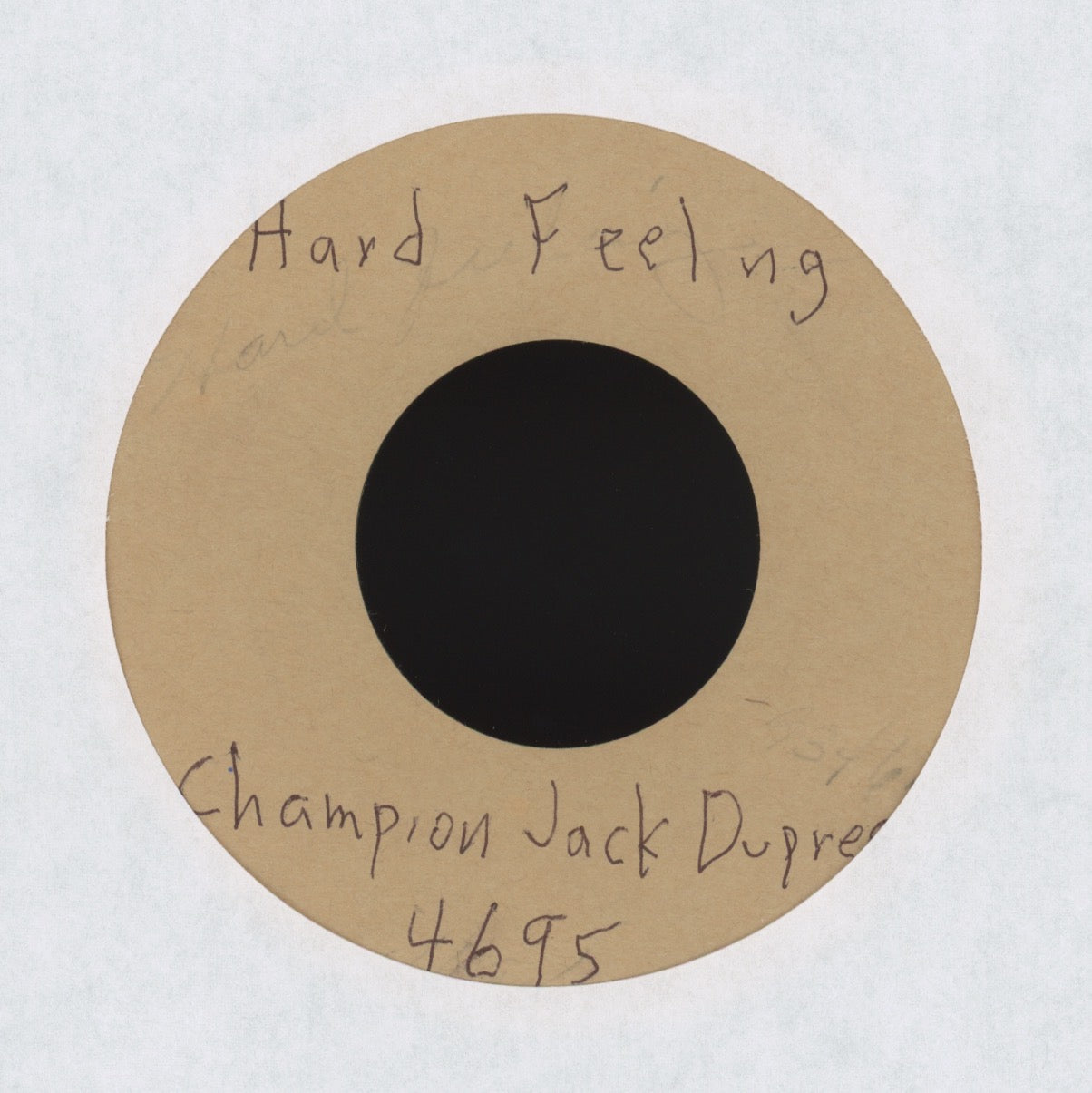 Champion Jack Dupree - Walkin' Upside Your Head/ Hard Feeling on King Test Press Blues 45