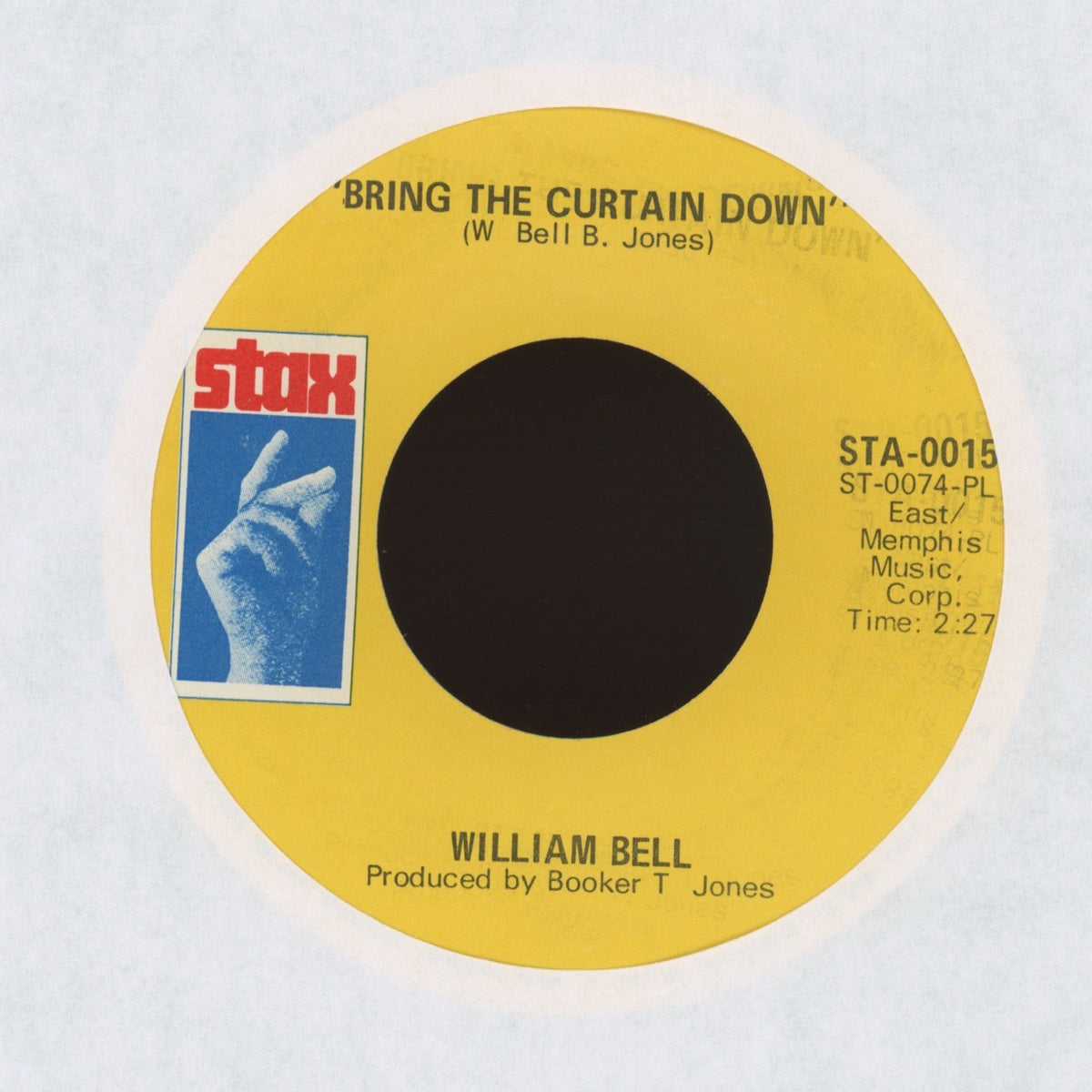 William Bell - I Forgot To Be Your Lover on Stax Soul 45 Samples