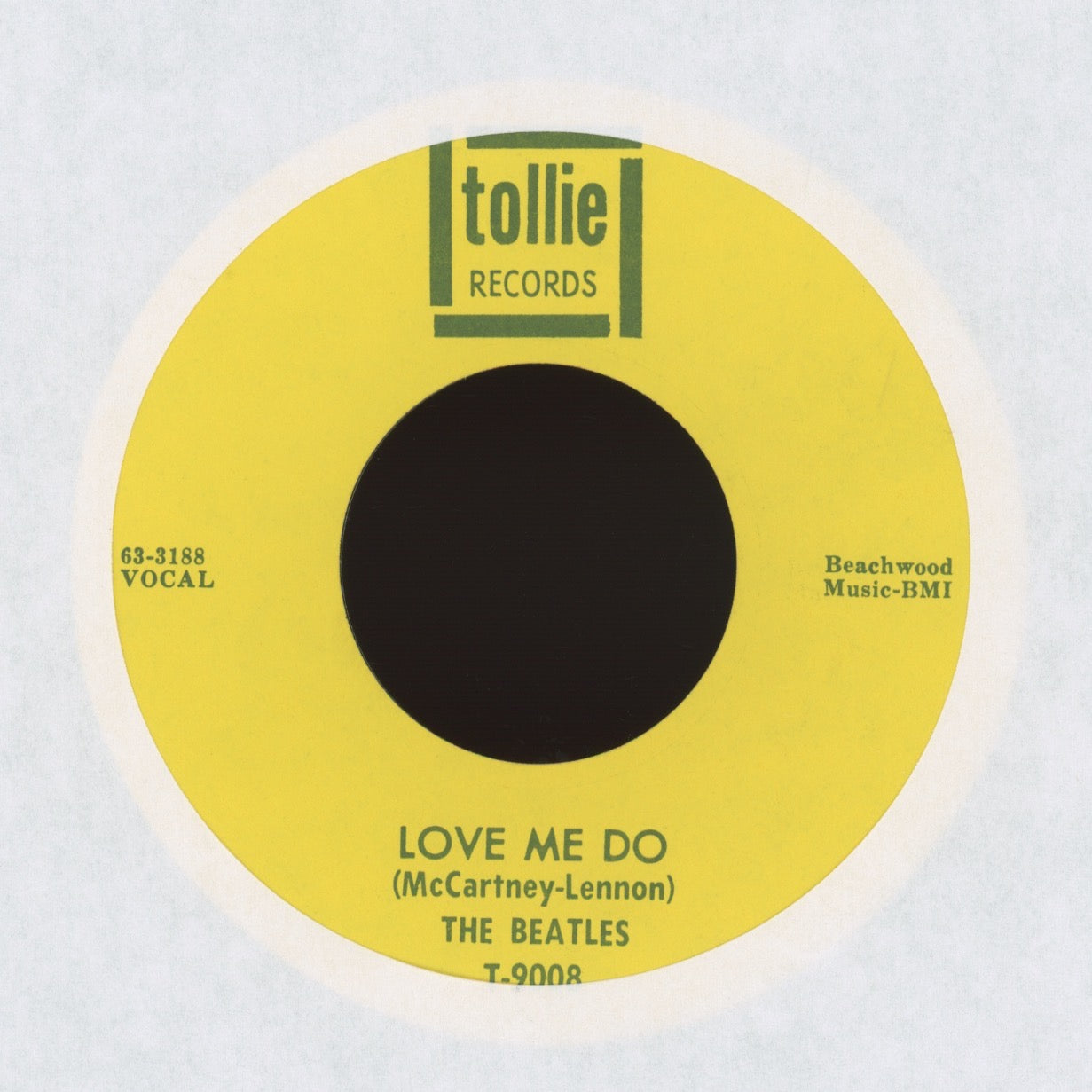 The Beatles - Love Me Do / P.S. I Love You on Tollie Records Rock 45 With Picture Sleeve