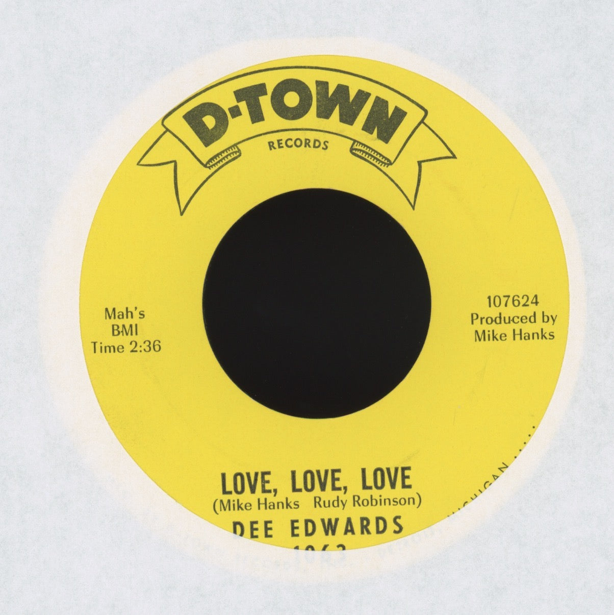 Dee Edwards - All The Way Home on D-Town Northern Soul 45