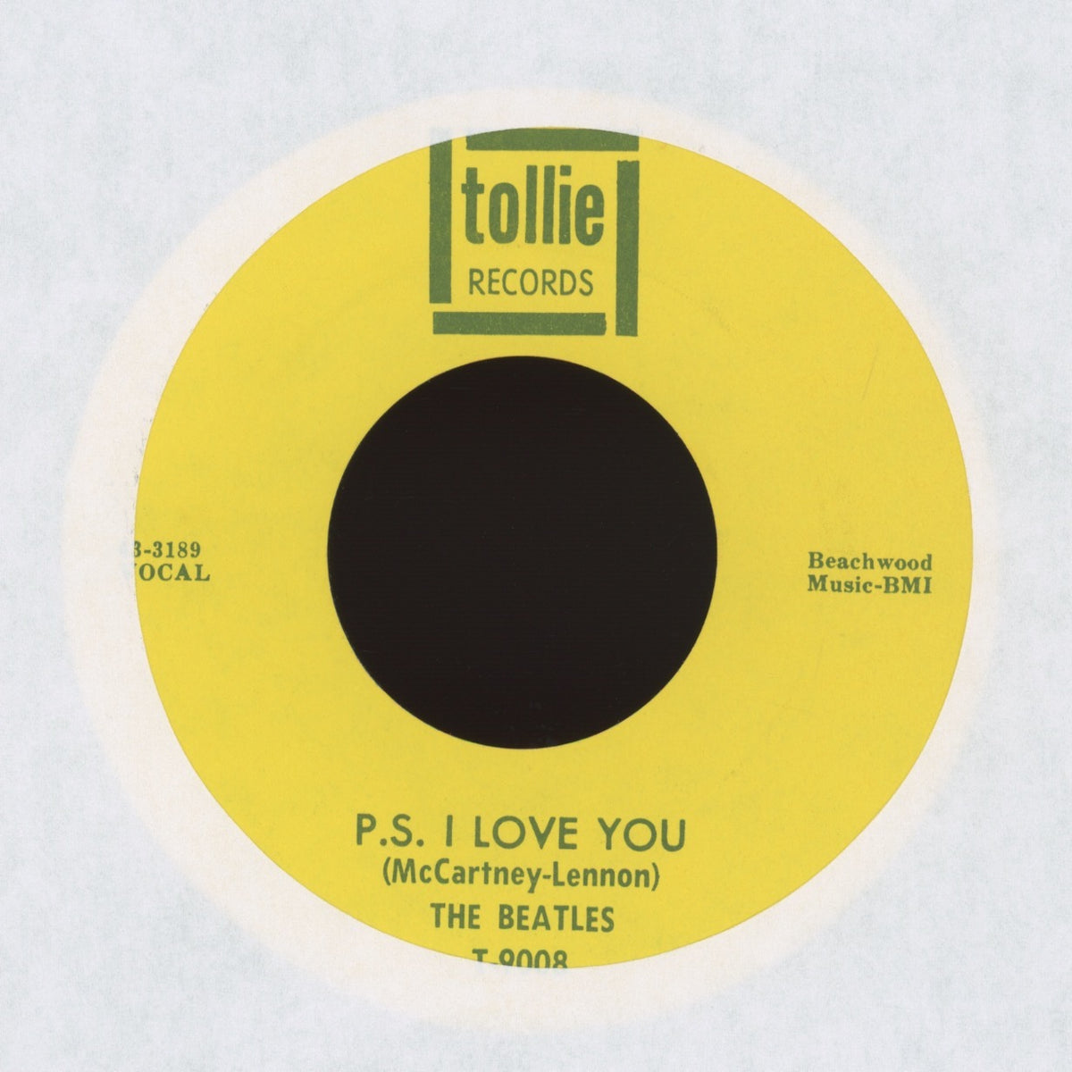 The Beatles - Love Me Do / P.S. I Love You on Tollie Records Rock 45 With Picture Sleeve