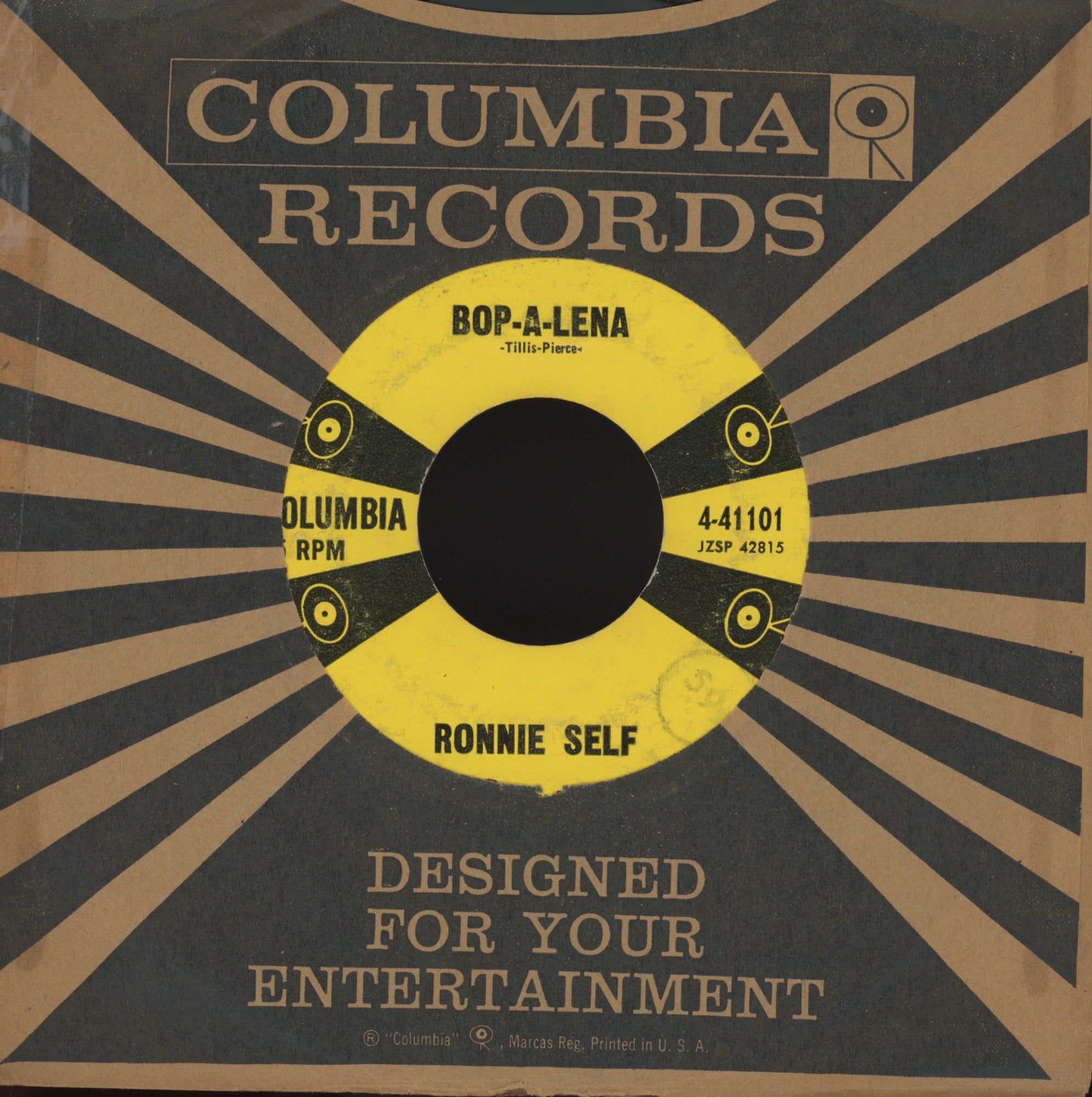Ronnie Self - Bop-A-Lena on Columbia Rockabilly 45