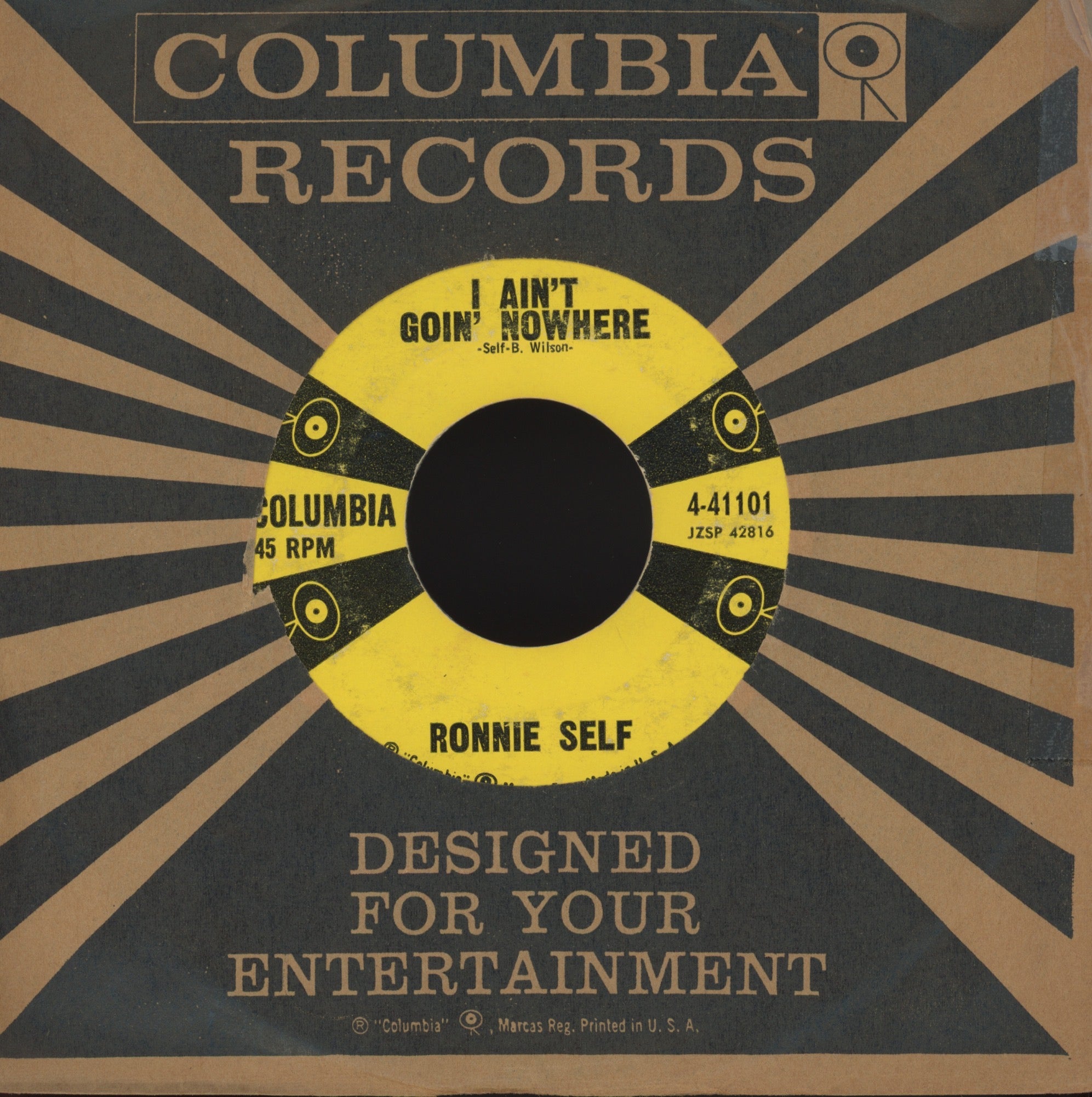 Ronnie Self - Bop-A-Lena on Columbia Rockabilly 45