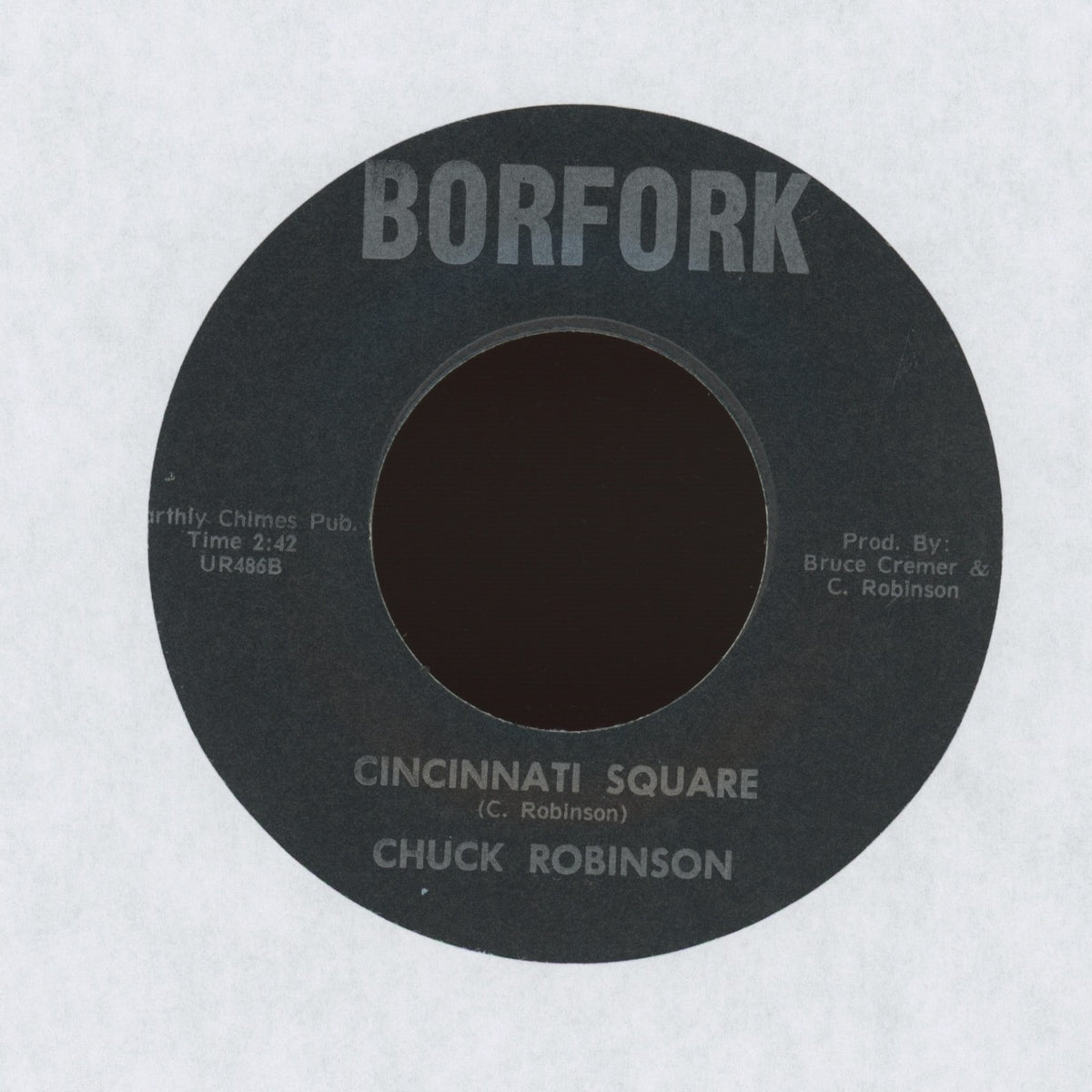 Chuck Robinson - Child Of Earth / Cincinnati Square on Borfork Folk Psych / Funk 45