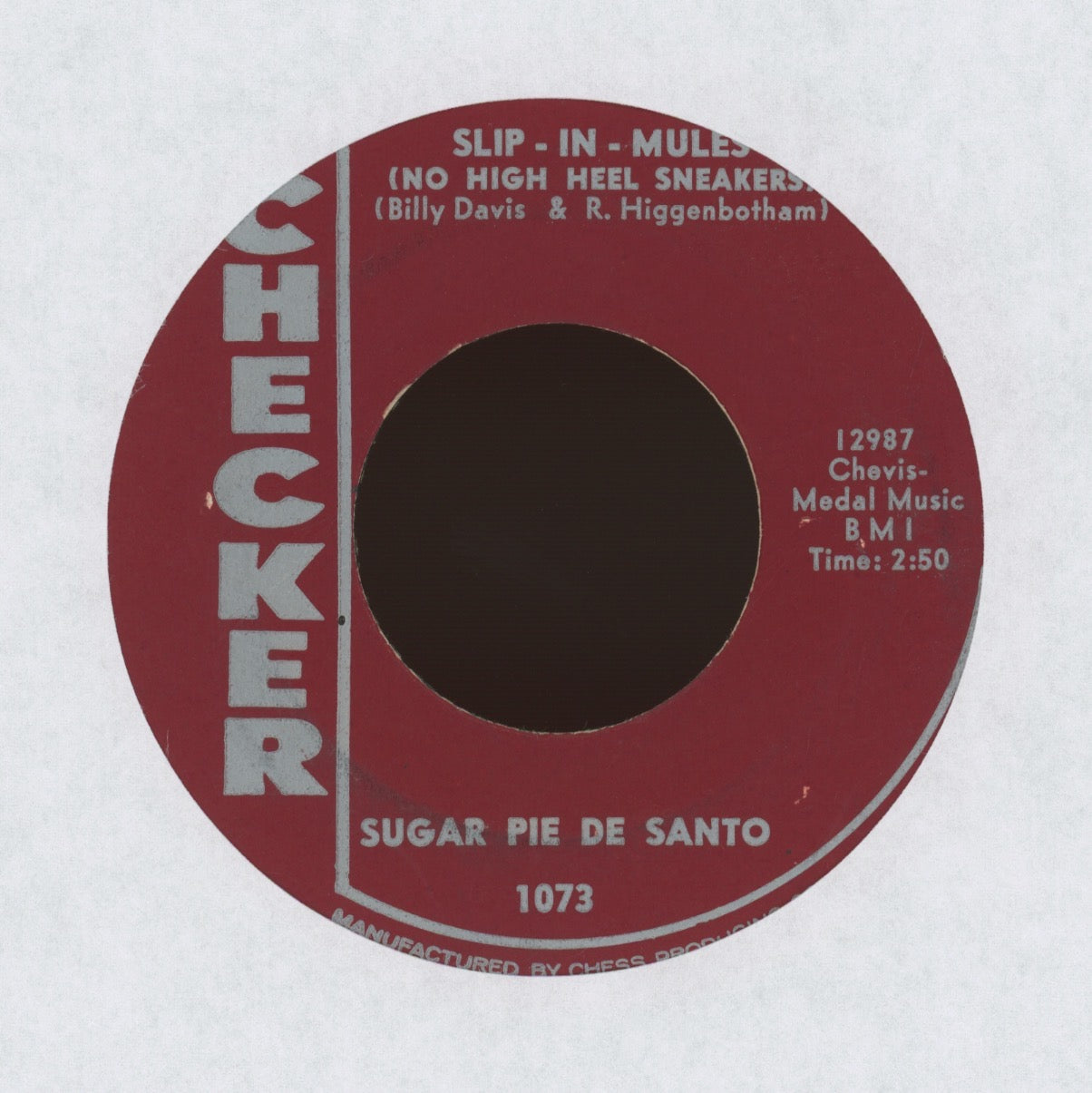 Sugar Pie DeSanto - Slip-In Mules (No High Heel Sneakers) on Checker R&B 45