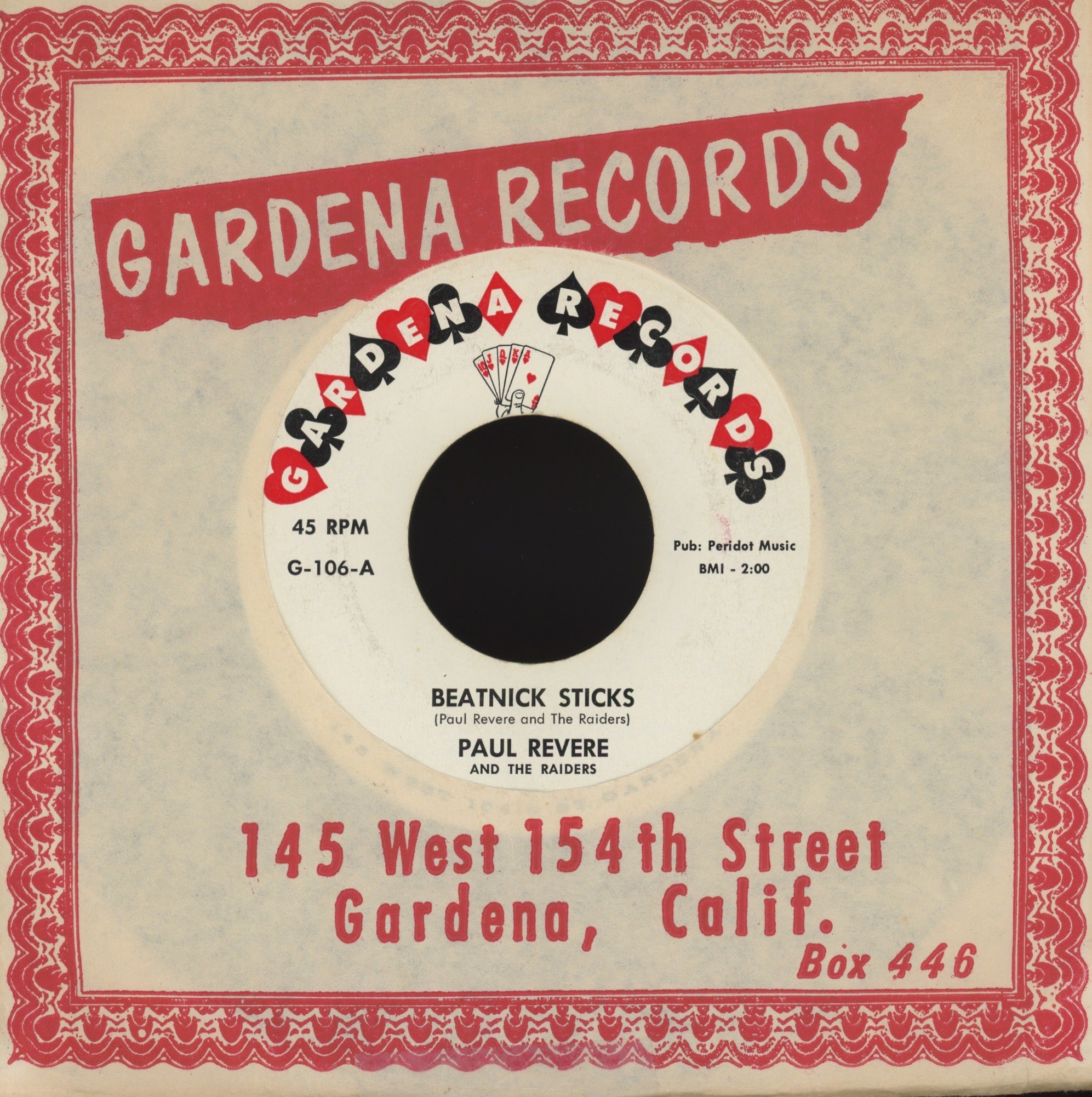 Paul Revere & The Raiders - Orbit (The Spy) on Gardena Instro Rockabilly Surf 45