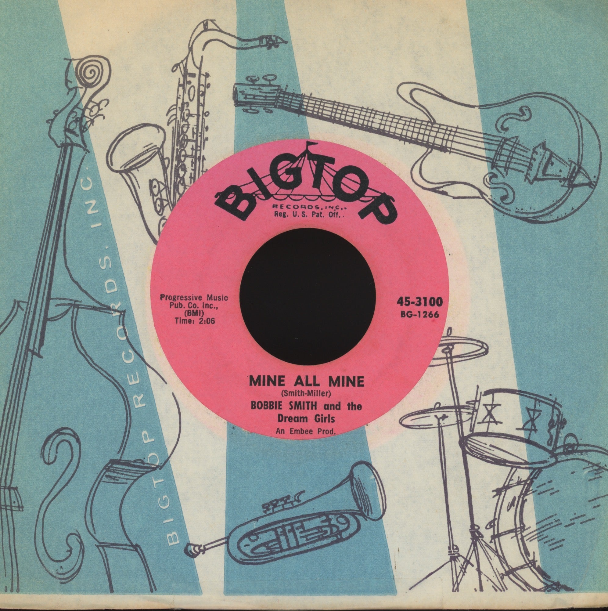 Bobbie Smith & The Dream Girls - The Duchess Of Earl on Bigtop R&B Girl Group 45