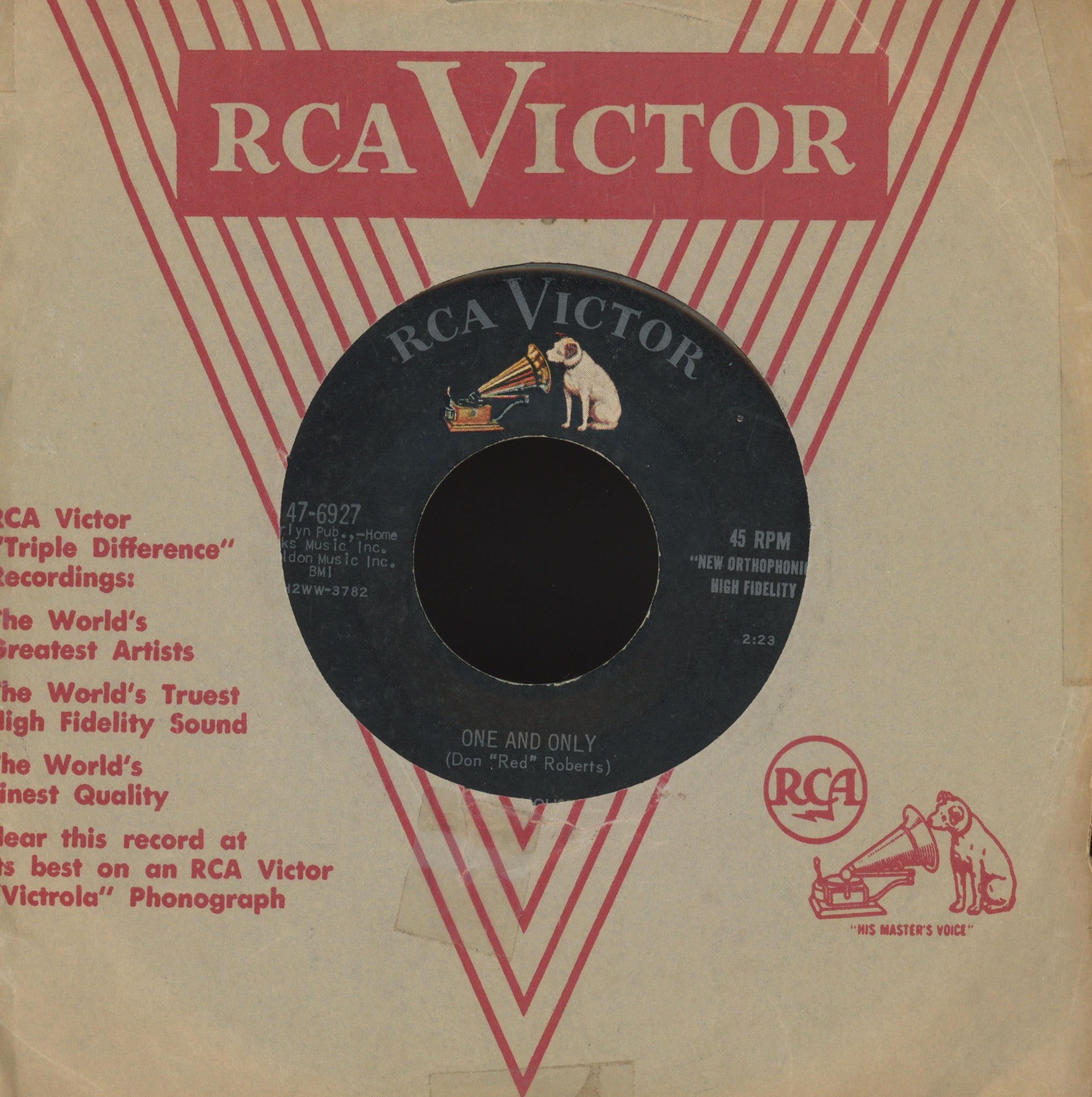 David Houston - One And Only on RCA Rockabilly 45