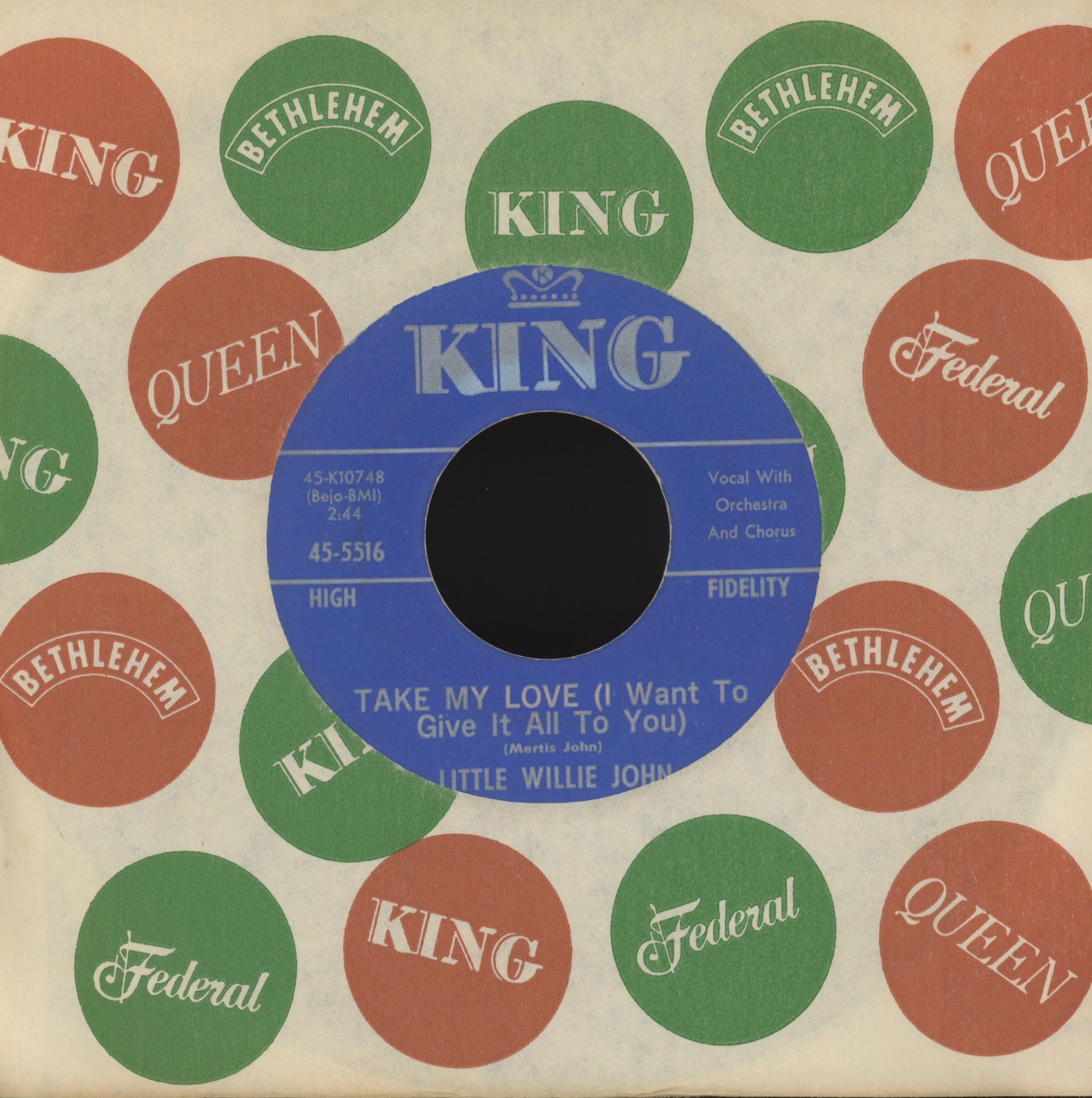 Little Willie John - Take My Love (I Want To Give It All To You) on King R&B Rocker 45