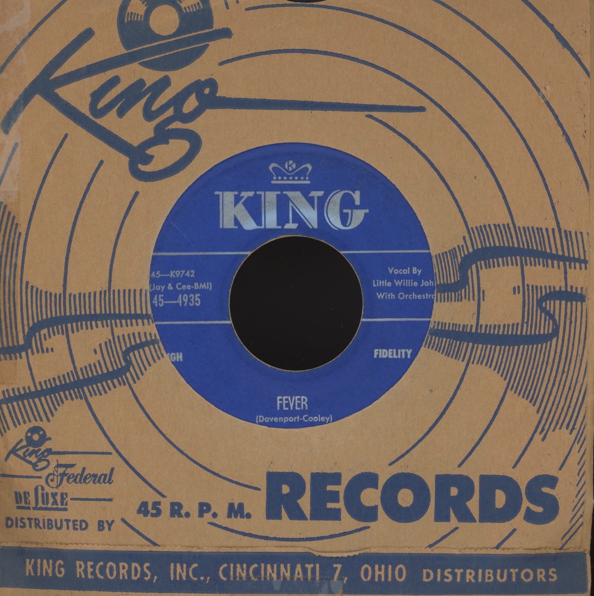 Little Willie John - Fever on King New Breed R&B 45
