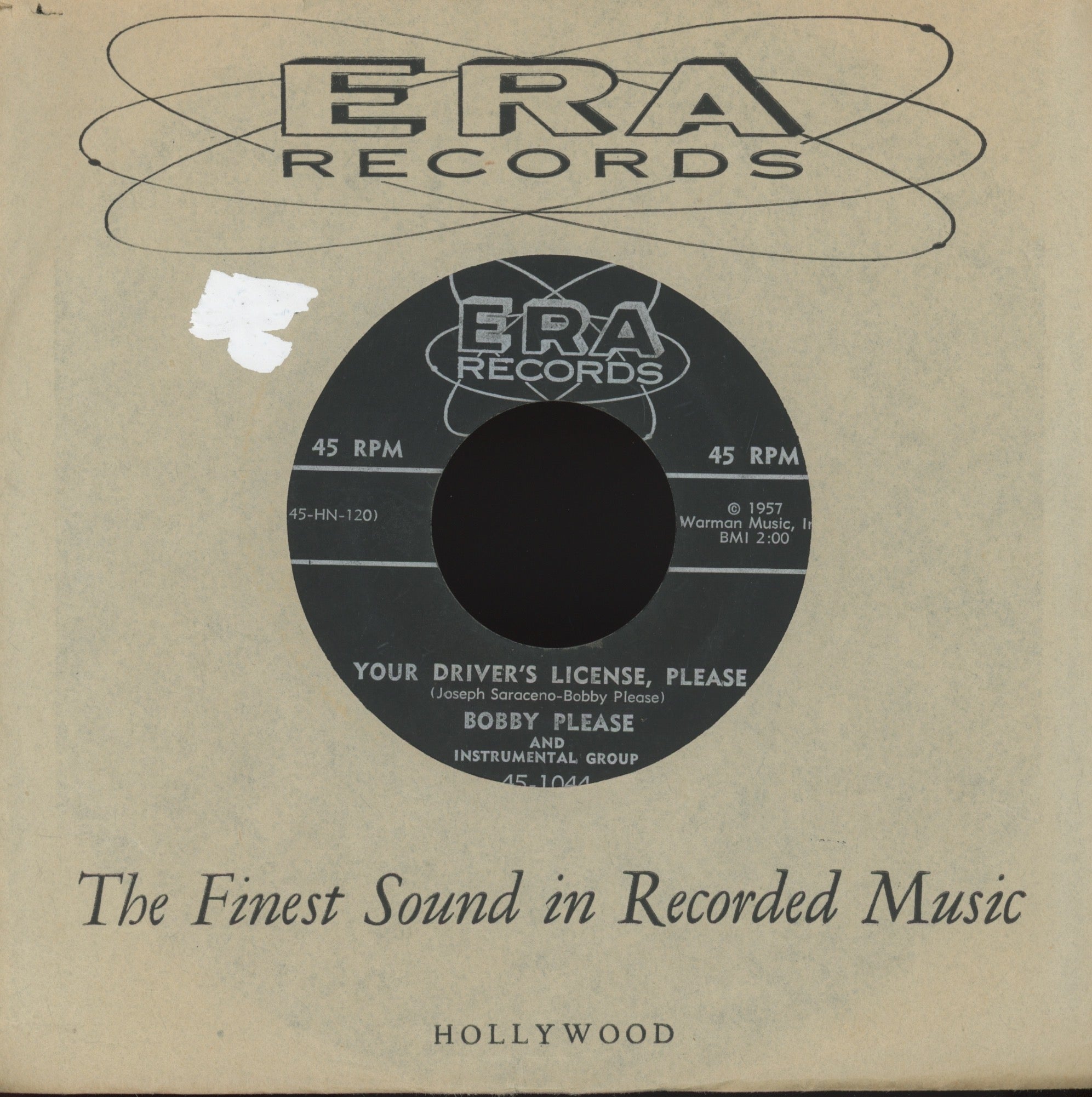 Bobby Please - Your Driver's License Please on Era