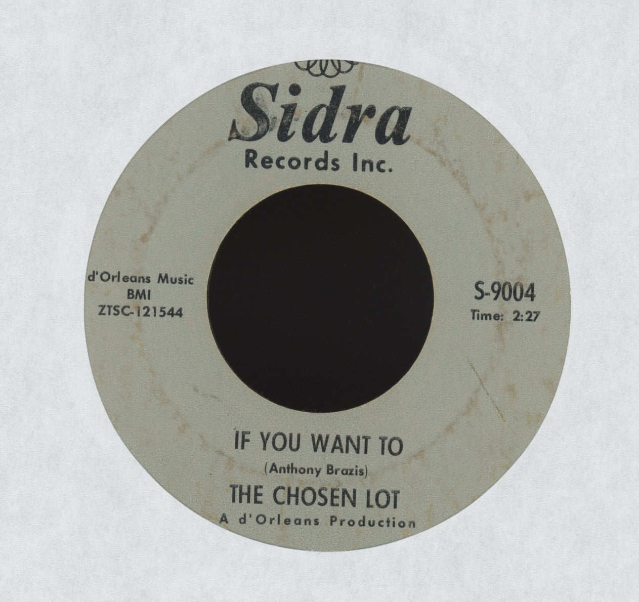 The Chosen Lot - Time Was on Sidra Garage Psych Fuzz 45