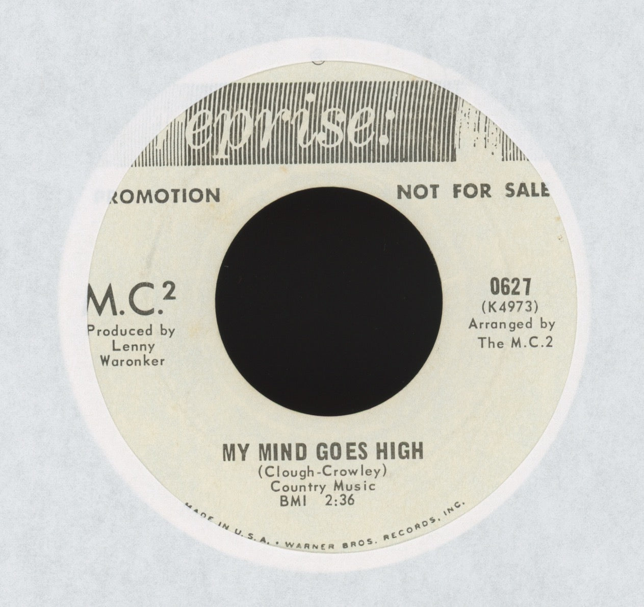 M.C.2 - S.S.T. on Reprise Promo Soft Psych 45