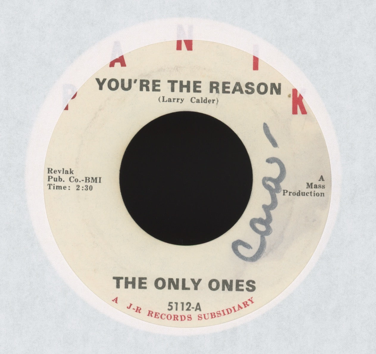 The Only Ones - You're The Reason on Panik Garage 45