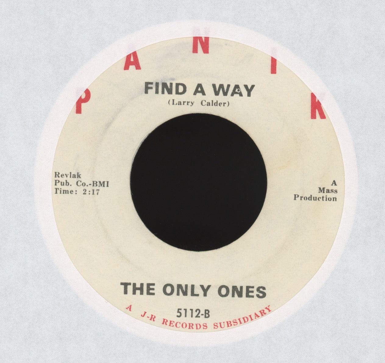 The Only Ones - You're The Reason on Panik Garage 45