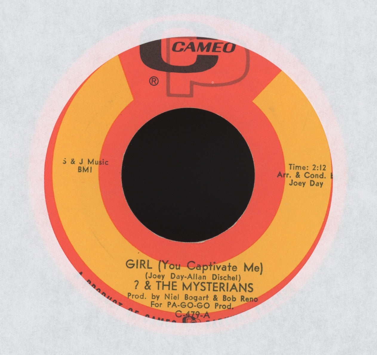 ? & The Mysterians - Girl (You Captivate Me) on Cameo Parkway Garage Fuzz 45