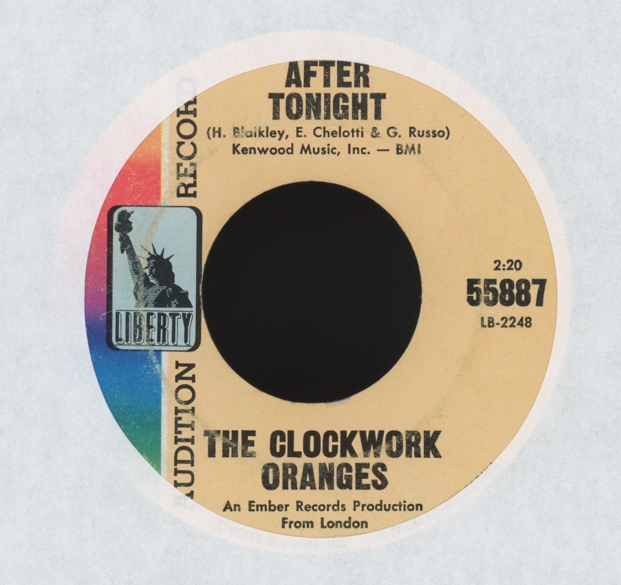 Clockwork Oranges - Ready Steady on Liberty Promo Surf Beat 45