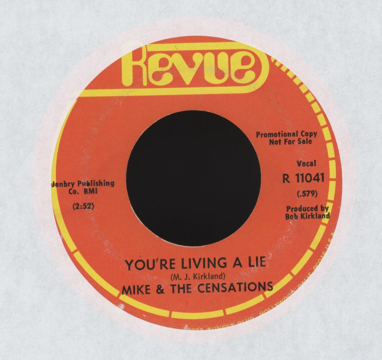 Mike & The Censations - Split Personality on Revue Promo Soul Funk 45