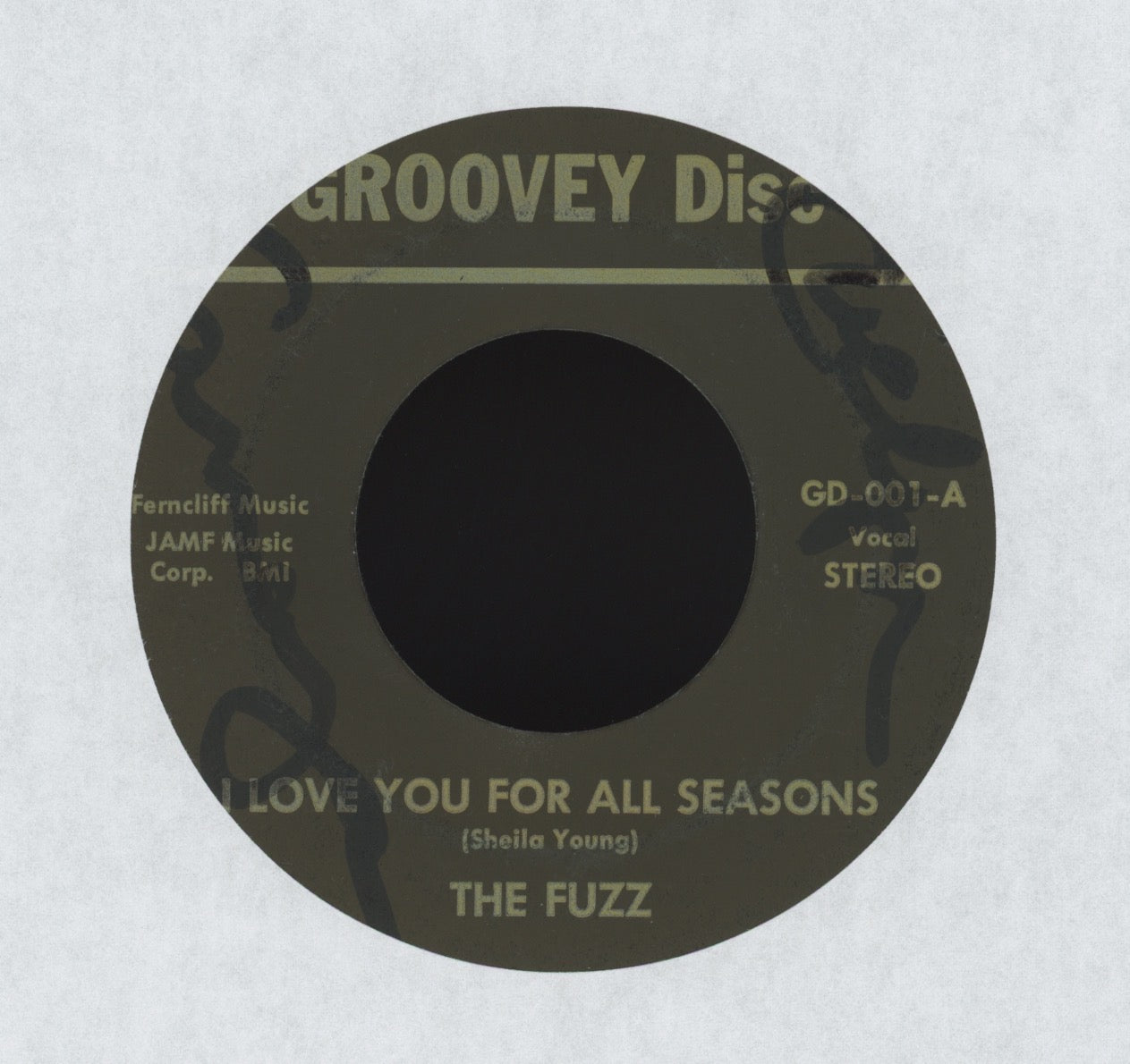 The Fuzz - I Love You For All Seasons on Groovey Disc Sweet Soul 45