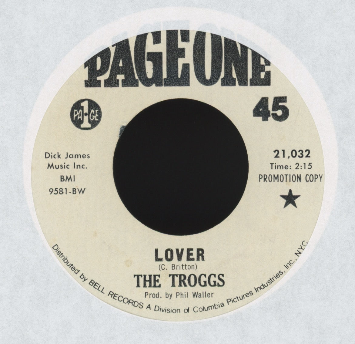 The Troggs - Lover on Page One Promo Garage Psych 45