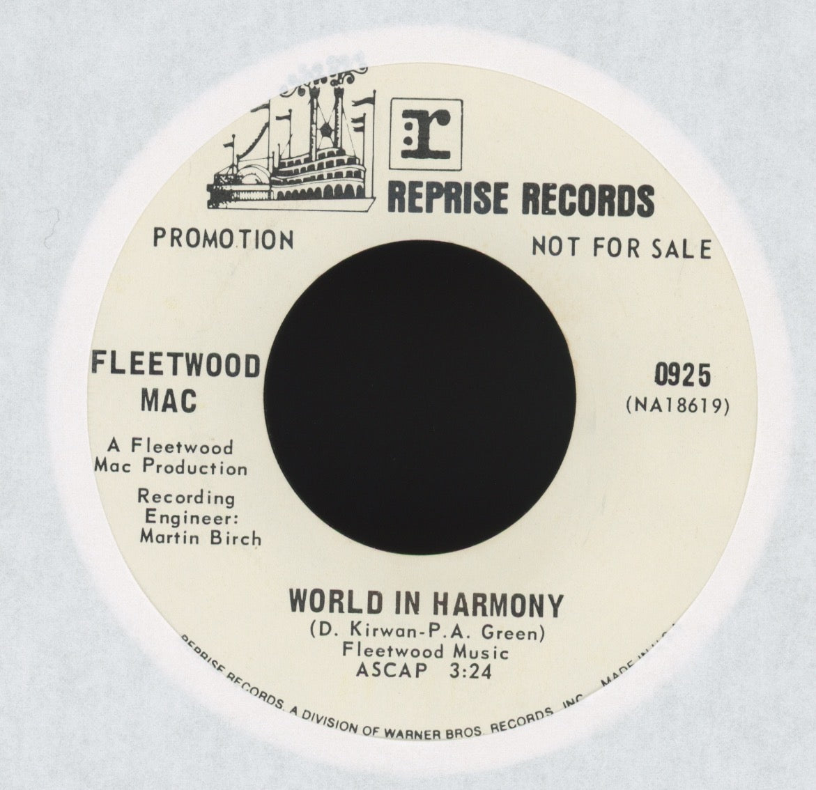 Fleetwood Mac - The Green Manalishi (With The Two Prong Crown) on Reprise Promo Rock 45