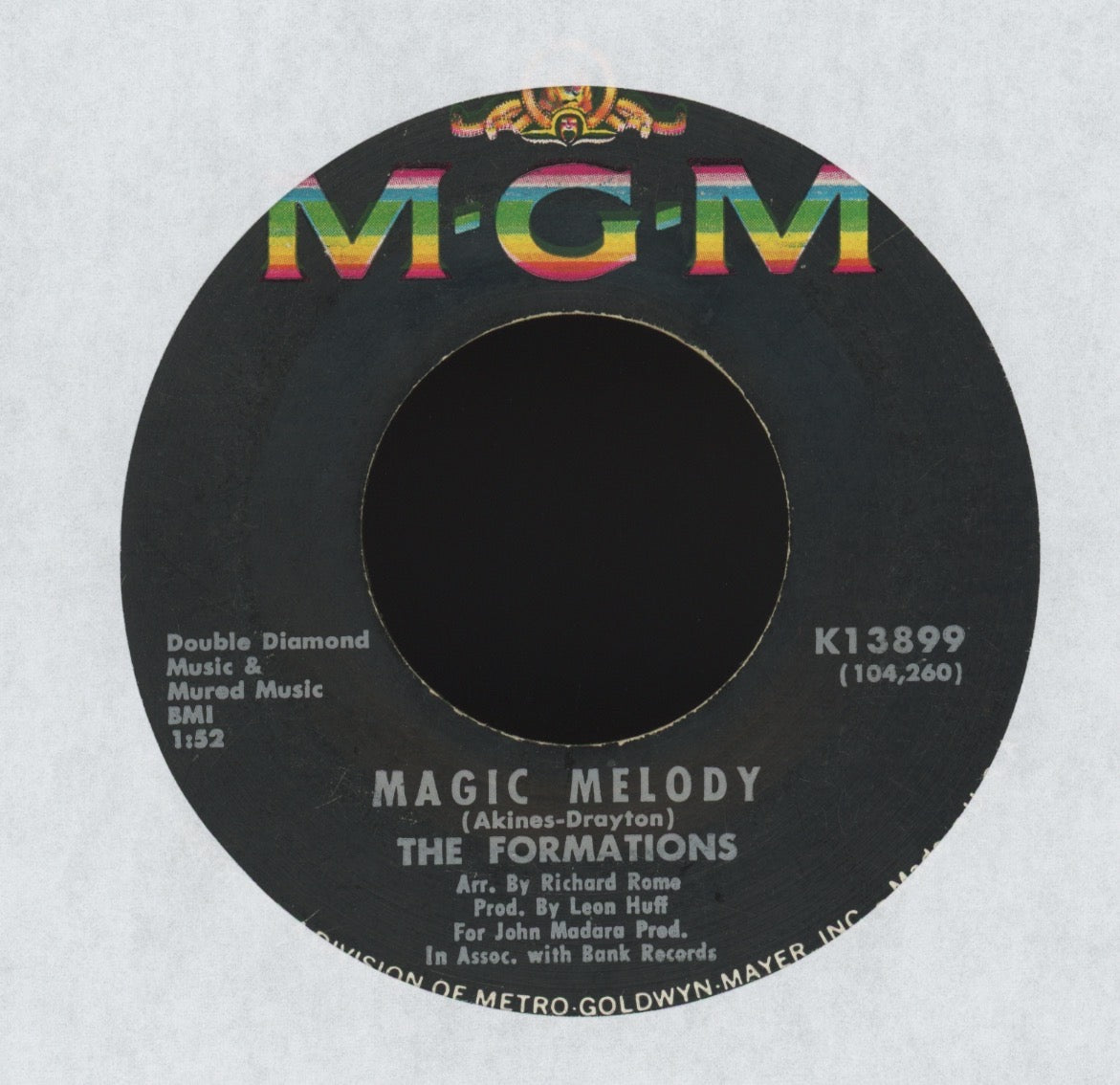 The Formations - At The Top Of The Stairs on MGM Northern Soul 45