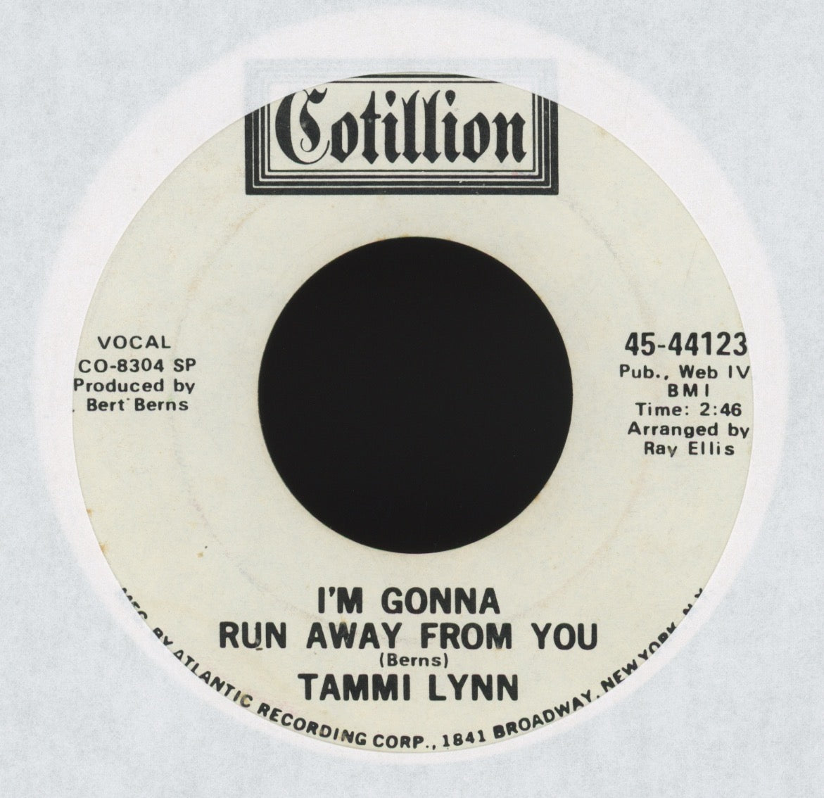 Tami Lynn - I'm Gonna Run Away From You on Cotillion Promo Northern Soul 45