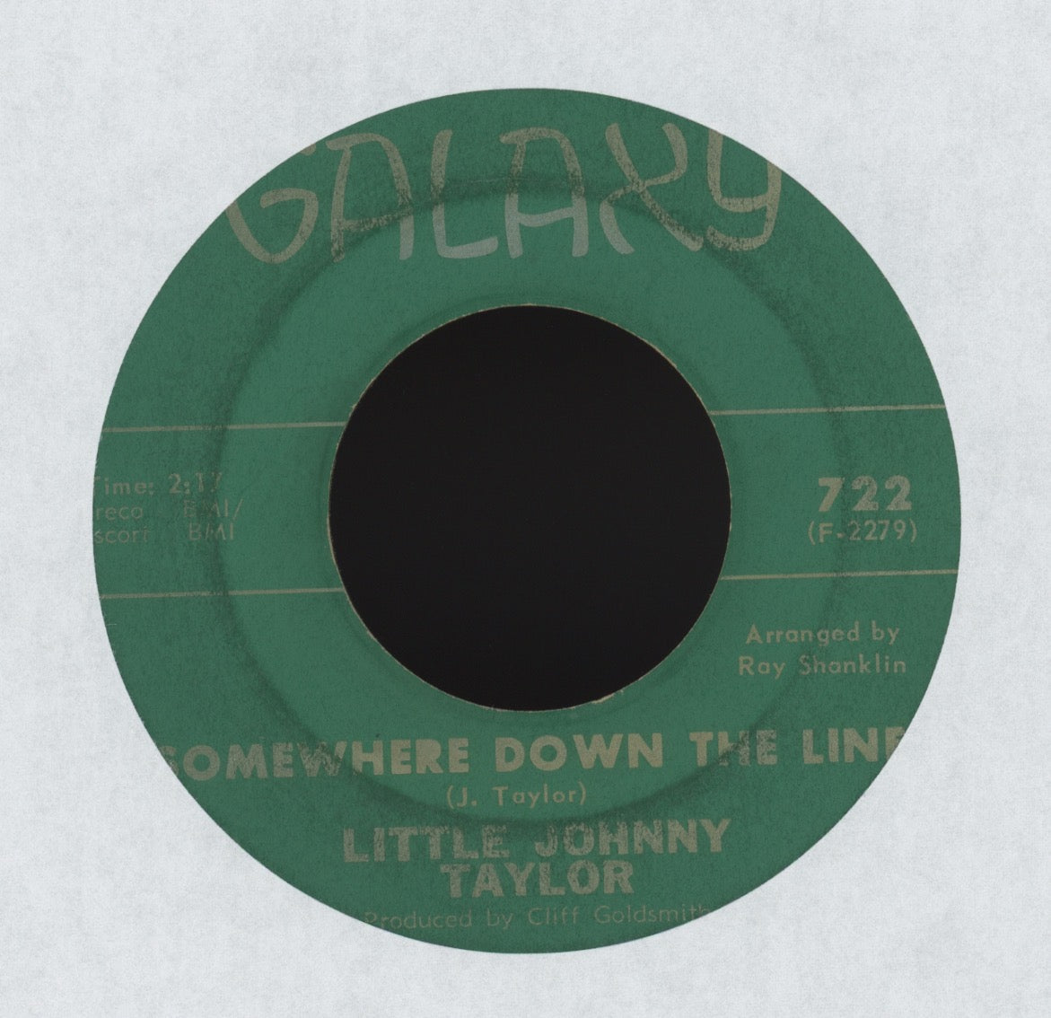 Little Johnny Taylor - Somewhere Down The Line on Galaxy New Breed R&B 45