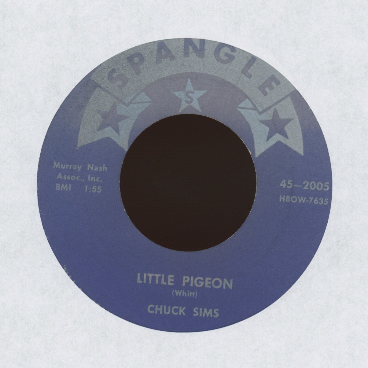 Chuck Sims - Little Pigeon on Spangle Rockabilly 45