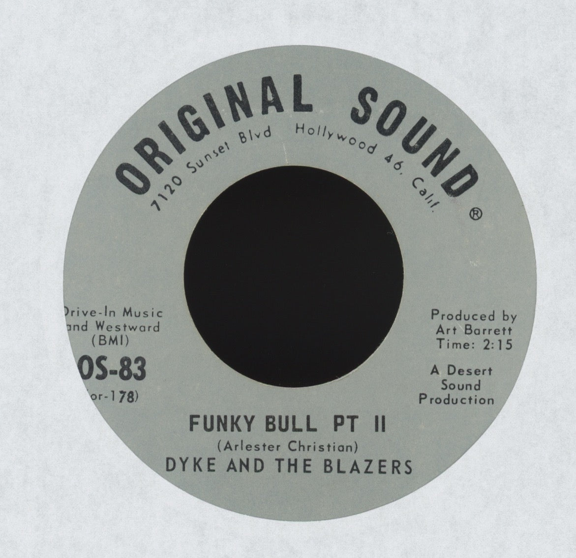 Dyke & The Blazers - Funky Bull on Original Sound Funk 45