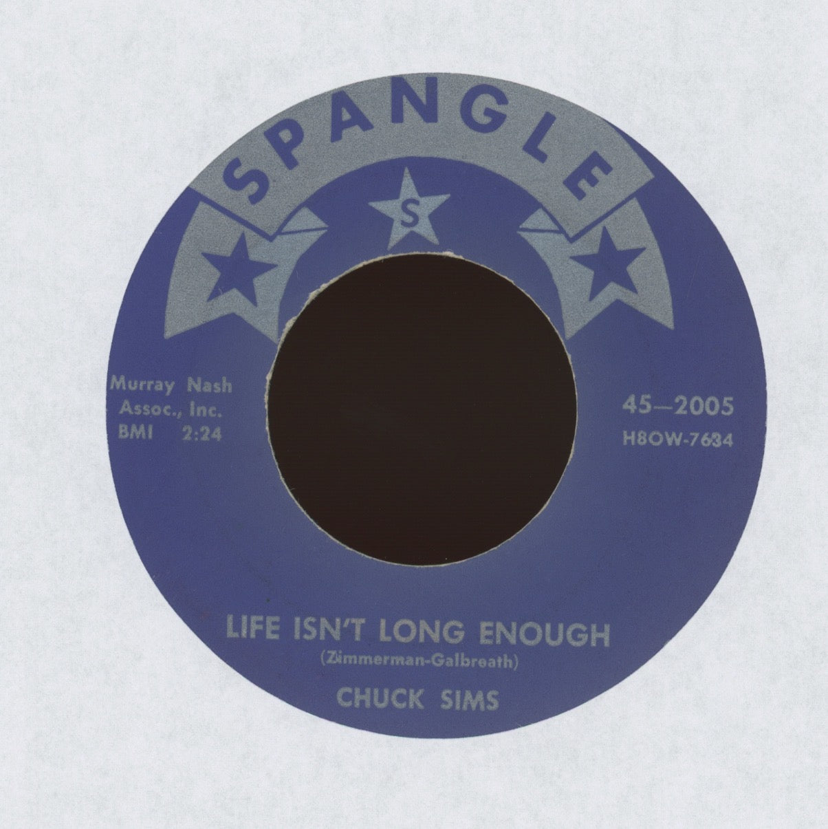 Chuck Sims - Little Pigeon on Spangle Rockabilly 45