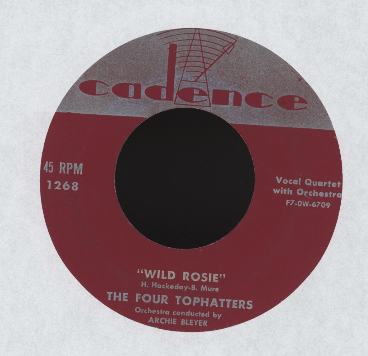 The Four Tophatters - Forty-Five Men In A Telephone Booth on Cadence R&B Rocker 45