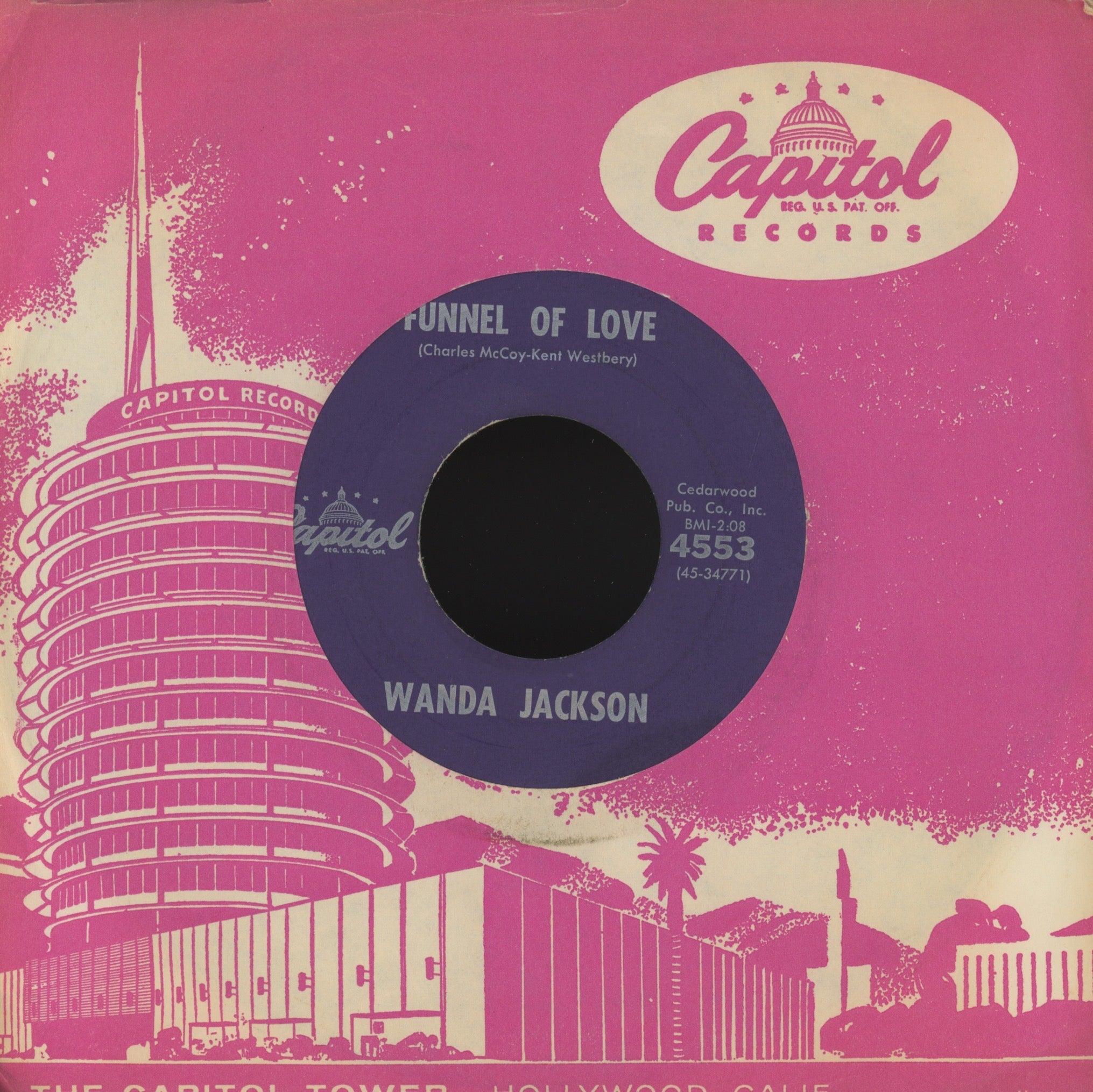 Wanda Jackson - Funnel Of Love on Capitol Rockabilly Popcorn 45