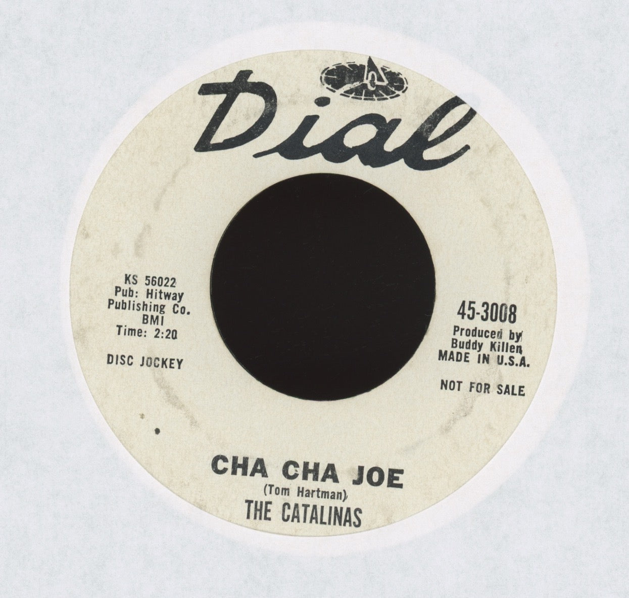 The Catalinas - Cha Cha Joe on Dial Promo Rockabilly 45